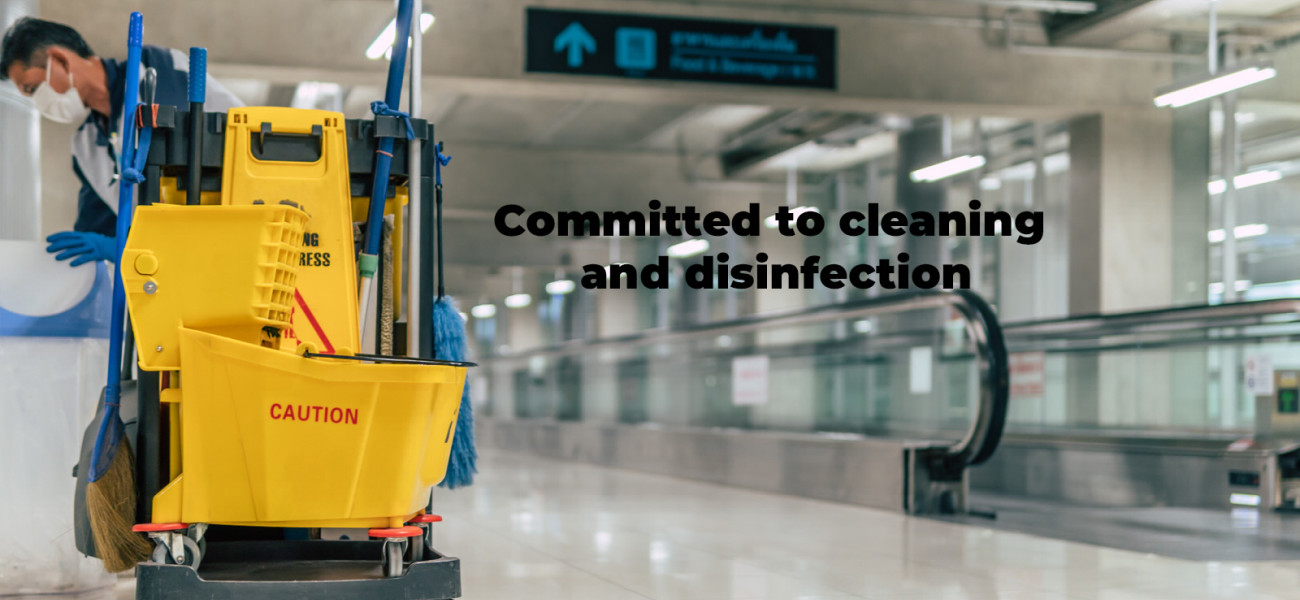 committed to cleaning and disinfection